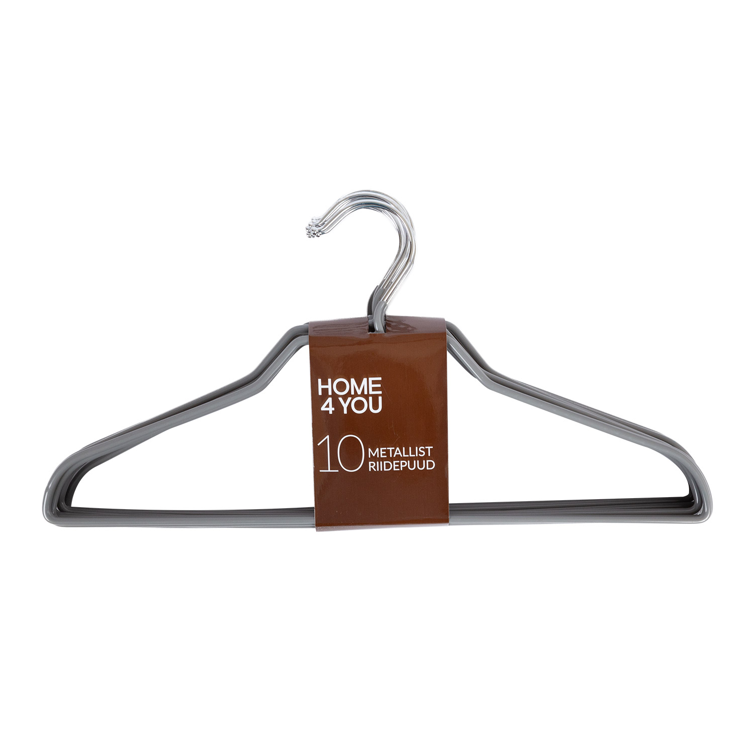 63070 Audinių pakabos 10 vnt. metalinės, pilkos spalvos - Image 1