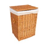 Krepšelis MAX-2, 37x32xH52cm, rudas su nėriniais