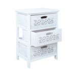 Komoda MIHKLI su 3 stalčiais, 40x29x58cm, balta - Image 2