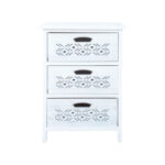 Komoda MIHKLI su 3 stalčiais, 40x29x58cm, balta - Image 3