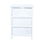 Komoda MIHKLI su 3 stalčiais, 40x29x58cm, balta - Image 4