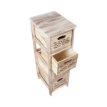 MIHKLI komoda su 4 stalčiais 26x32x81cm, natūrali - Image 3