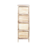 MIHKLI komoda su 4 stalčiais 26x32x81cm, natūrali - Image 5