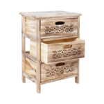 Komoda MIHKLI su 3 stalčiais, 40x29x58cm, natūrali - Image 2