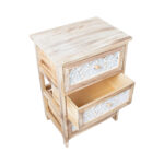 Komoda KASEKE su 3 daiktadėžėmis 40x29x58cm, natūrali - Image 2