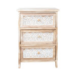 Komoda KASEKE su 3 daiktadėžėmis 40x29x58cm, natūrali - Image 3