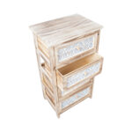 Komoda KASEKE su 4 daiktadėžėmis 40x29x73cm, natūrali - Image 3