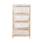 Komoda KASEKE su 4 daiktadėžėmis 40x29x73cm, natūrali - Image 4