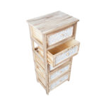 Komoda KASEKE su 5 daiktadėžėmis 40x29x90cm, natūrali - Image 3