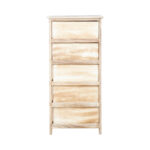 Komoda KASEKE su 5 daiktadėžėmis 40x29x90cm, natūrali - Image 5