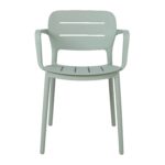 Kėdė MANGO 53x53xH79cm, žalsvai pilkas plastikas - Image 2