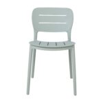 Kėdė MANGO 42,5×53,5xH79cm, žalsvai pilkas plastikas - Image 2