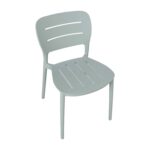 Kėdė MANGO 42,5×53,5xH79cm, žalsvai pilkas plastikas - Image 5