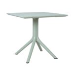 Laud MANGO 80x80xH75cm, žalsvai pilkas plastikas