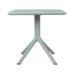 Laud MANGO 80x80xH75cm, žalsvai pilkas plastikas - Image 2