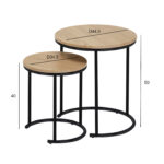 Šoninis staliukas ELTO D44,5xH50cm, D34,5xH40cm - Image 3