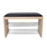 Avalynės stovas-suoliukas BENO 79,5x30xH50cm, šviesus ąžuolas - Image 2