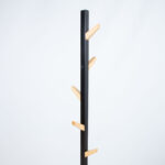 Drabužių lentyna FOREST D28H177cm, juoda/natūrali - Image 2