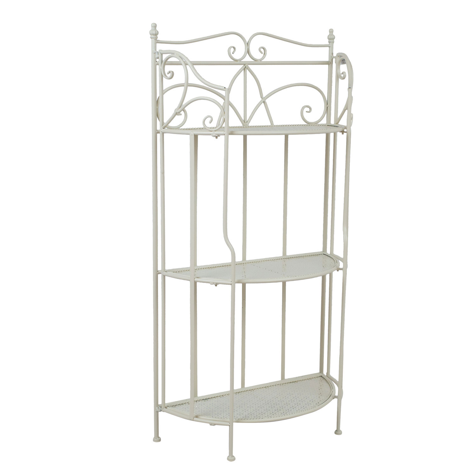 76612 Lentyna SANDY 58x28xH114cm, antikvarinės baltos spalvos - Image 1