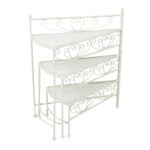 Lentyna SANDY 55x30xH66cm, antikvarinės baltos spalvos - Image 2