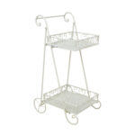 Gėlių stovas SANDY 35x43xH75cm, antikvarinės baltos spalvos