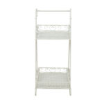Gėlių stovas SANDY 35x43xH75cm, antikvarinės baltos spalvos - Image 2