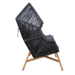 Laisvalaikio kėdė HELSINKI juoda - Image 3