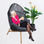 Laisvalaikio kėdė HELSINKI juoda - Image 8