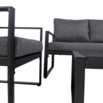 Sodo baldų komplektas LEIPZIG stalas, sofa, 2 kėdės - Image 4