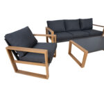 Sodo baldų komplektas DUISBURG stalas, sofa ir 2 foteliai - Image 6