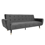 Sofa-lova FALUN 214x83xH82cm, pilkas aksomas