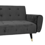 Sofa-lova FALUN 214x83xH82cm, pilkas aksomas - Image 5