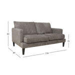 Sofa LINELL 2 vietų, ruda - Image 7