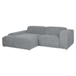 Kampinė sofa LEHTE, kairysis kampas, pilka
