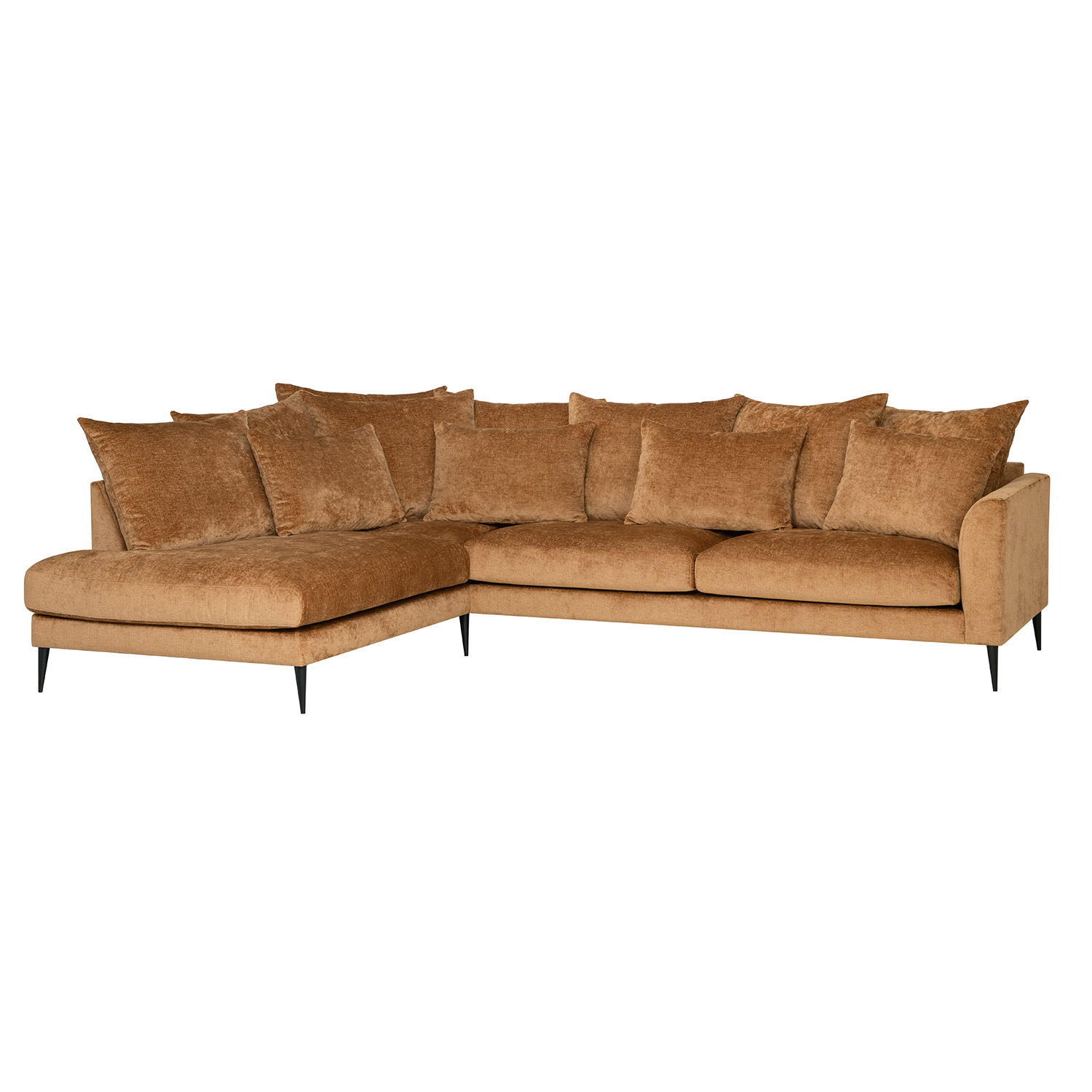 78056 Kampinė sofa LARTES kairysis kampas, ruda - Image 1