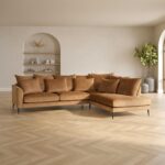 Kampinė sofa LARTES dešinysis kampas, ruda - Image 9