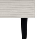 Kontinentinė lova LAARA 90x200 cm, smėlio spalvos - Image 8