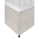 Kontinentinė lova LAARA 120x200 cm, smėlio spalvos - Image 7