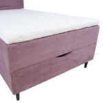 Kontinentinė lova LAARA 120x200 cm, rožinė - Image 5