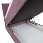 Kontinentinė lova LAARA 120x200 cm, rožinė - Image 6