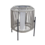 Sodo šviestuvas BREDAMI su saulės kolektoriumi, pilkos spalvos