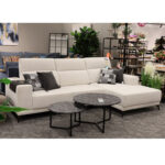 Kampinė sofa DARLA PN šviesiai smėlio spalvos - Image 12