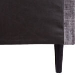 Kontinentinė lova LAARA 90x200cm, grafito spalvos - Image 12