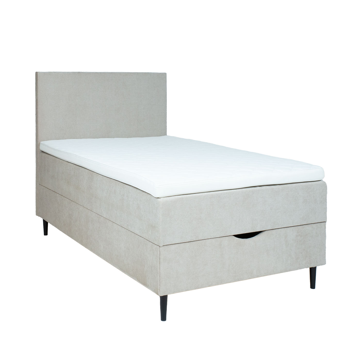 83789 Kontinentinė lova LAARA 90x200 cm, tamsiai smėlio spalvos - Image 1