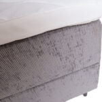 Kontinentinė lova LAARA 120x200 cm, pilka - Image 9