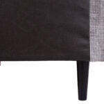 Kontinentinė lova LAARA 120x200 cm, pilka - Image 12