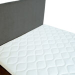 Kontinentinė lova LAARA 120x200 cm, tamsiai pilka - Image 7