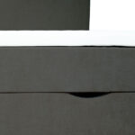 Kontinentinė lova LAARA 120x200 cm, tamsiai pilka - Image 8