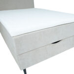 Kontinentinė lova LAARA 120x200 cm, tamsiai smėlio spalvos - Image 6