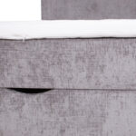 Kontinentinė lova LAARA 140x200 cm, pilka - Image 7